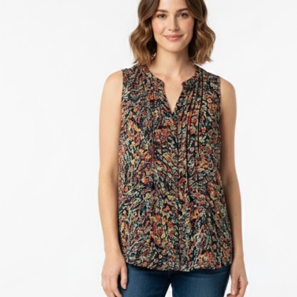 Liz Claiborne Multicolor Floral Blouse